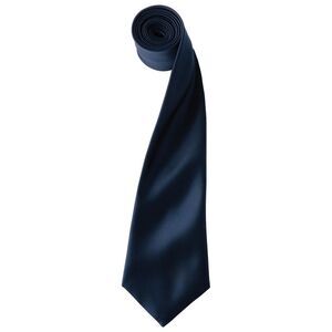Premier Unisex Adult Colours Satin Tie / Navy